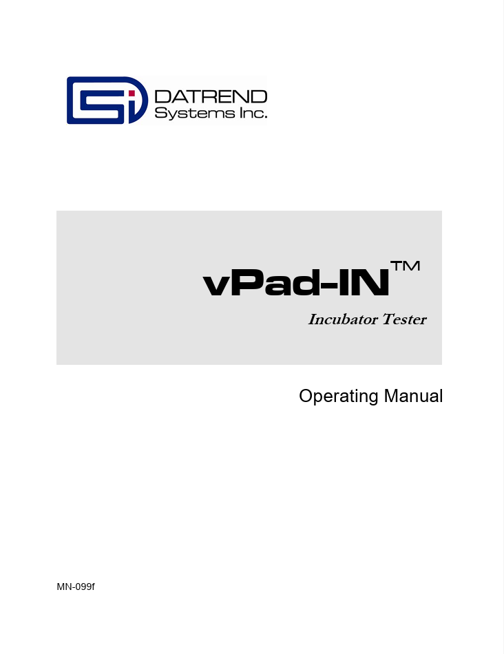 vPad-IN - Inkubatortest - Manual